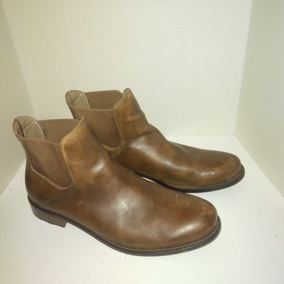 H.S. Trask brown leather chelsea boot size 11.5